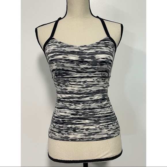 tek gear Tops - Tek Gear Racerback Tank Top Black & White Size S